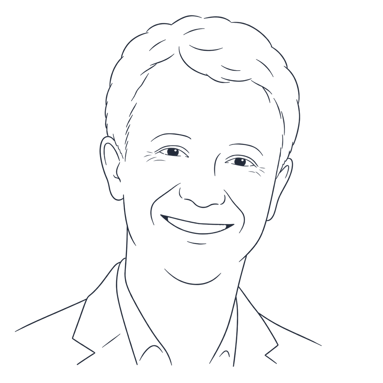 Minimal line portrait illustration